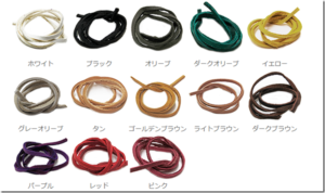 アングル：天然皮革製のタイイングマテリアル『アキスコ レザーコード』が発売されます