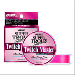 バリバス：フラッシュピンクのマーキング入りナイロンライン『スーパートラウト アドバンス トゥイッチマスター マーキング［ナイロン］』が発売されます