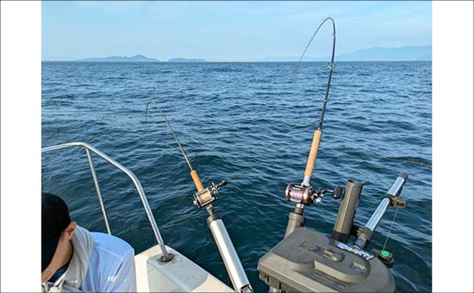 「ビワマスをバラしまくり！」 真夏のレイクトローリングで46cm頭に船中12匹【琵琶湖】 | TSURINEWS