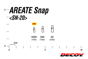 カツイチ：スーパーファインワイヤー採用のルアー用スナップ『エリートスナップ SN-20』に新サイズ『#000』が追加されます