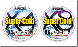 デュエル：撥水性が高く寒冷期にも対応するPEライン『HARDCORE Super Cold X4/X8 200m/300m』が発売されます