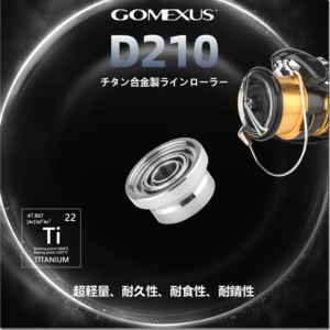 ゴメクサス：ダイワ製スピニングリール『レガリス』専用のチタン製交換用ラインローラーが発売されます